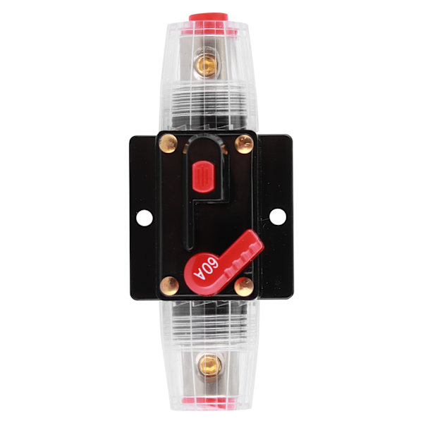 Automatisk nulstillingssikringsholder Switch Forstærker Bil Lastbil Audio Modifikation 12V 60A