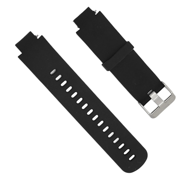 Smartklokke Remmer Silikon Armbånd Enkeltfarget for Amazfit Verge 3 Svart