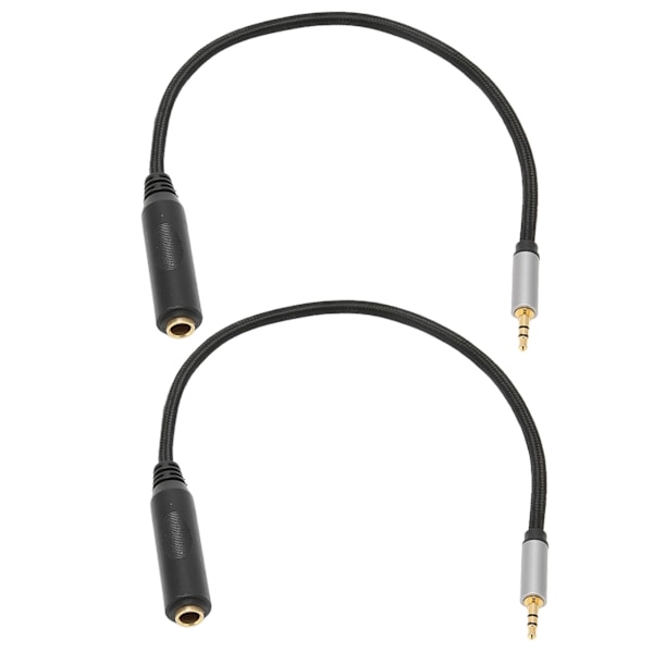 3,5 mm uros - 6,35 mm naarin kaapeli, häviötön 1/4 tuuman - 1/8 tuuman instrumenttikaapeli kuulokkeille, miksereille, kotiteatterille, 11,8 tuumaa