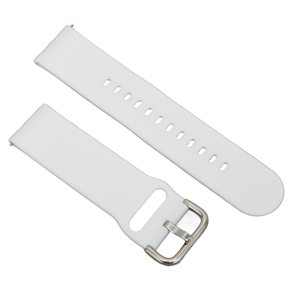 22 mm pehmeät silikonirannekkeet Huawei Watch 3/GT 3/2 -kelloille, nopeasti irrotettavat, säädettävät, valkoiset