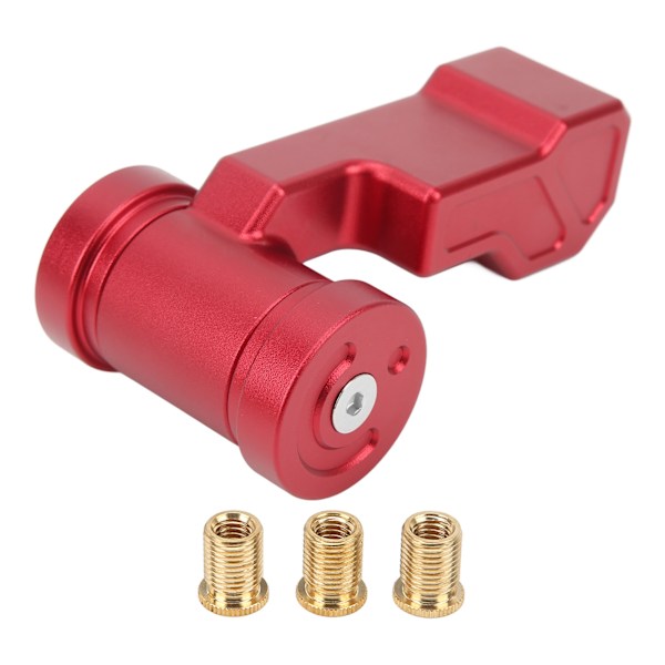 T-handtag Växelknopp Aluminiumlegering Flygplan Joystick med Adaptrar Ersättning för Acura Röd