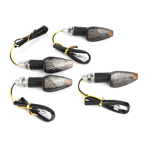 4 stk. Blinklys LED Motorsykkel Dirt Bike Lys Blink Universal