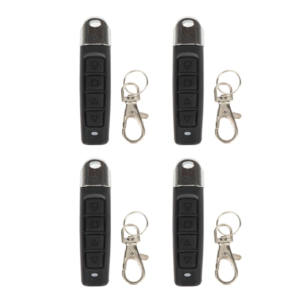 4 ST Cloning Fjärrkontroll Nyckelbricka 433MHz 4 Kanal Elektrisk Garageportsfjärrkontroll för Bil