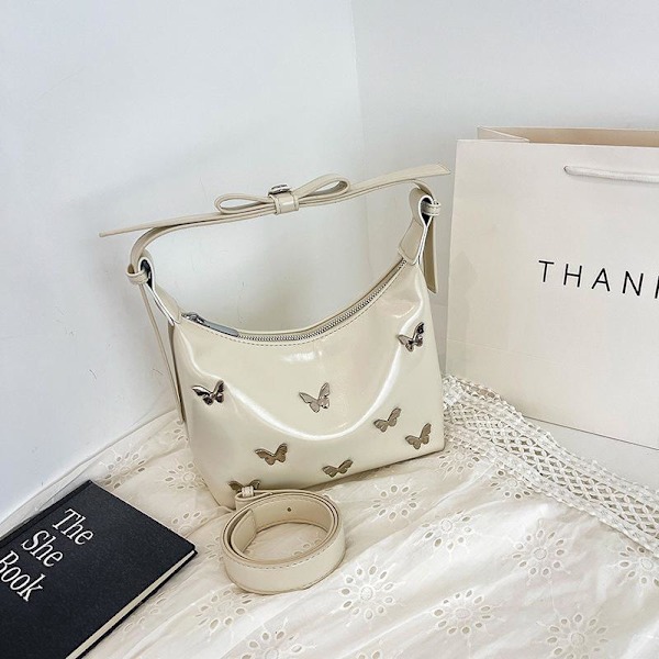 2024 Oversized Bucket Tote Taske Mode Stor Kapacitet Crossbody Taske Dametaske beige