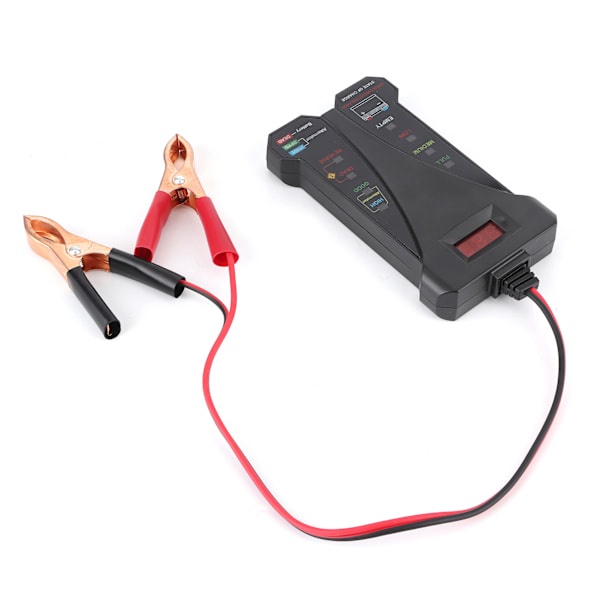 12V Digital Batteritestare Laddningssystem Analysator Spänning Generator Utgångstest med LCD-display