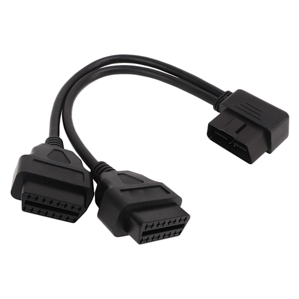 OBD2 Splitter 1 til 2 Y-splitter Forlengelseskabel 16-pin Bildiagnostisk Forlengerkabel Adapter Passer for 12V 24V Obdii-port