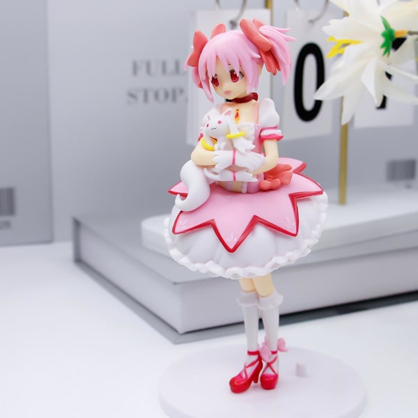 Magical Girl Madoka Dockor Runt Häxa Kaname Madoka Anime Vacker Flicka Sekundära Modell Ornament