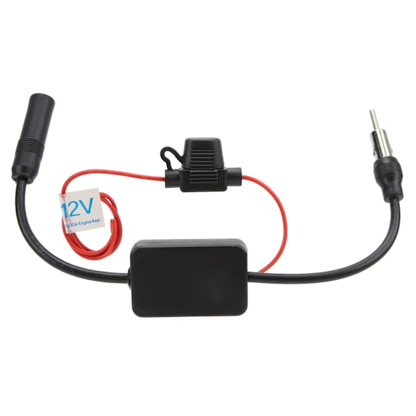 Bil FM AM Radio Antenne Signalforstærker 88‑108MHz 12V Anti-Interferens Universal