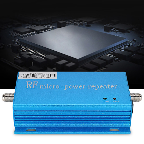 Mini GSM980 Signalförstärkare Repeater - 10 m sugkabel - Liten antennsats (F-kontakt 100-240V) EU