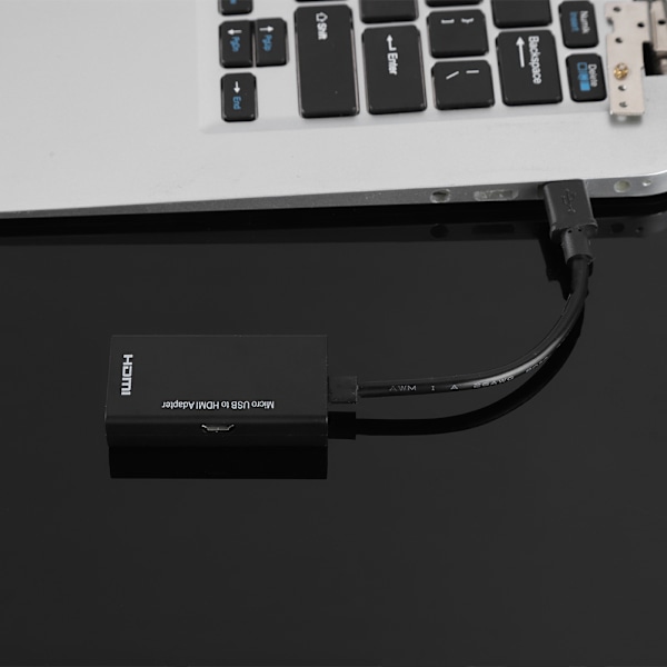 Micro USB till HDMI-adapter för Android-enheter med 1080P video och 8-kanals stereoljud