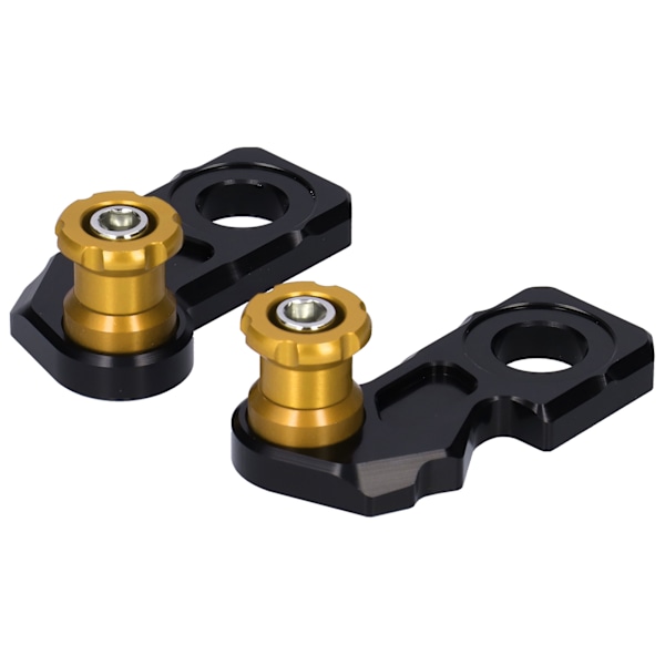 2 stk. Motorsykkelakselblokk Slider Aluminiumlegering Erstatning for CB650R/F CBR650R 2019‑2020 Gul