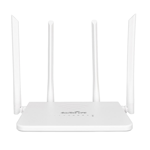 4G WiFi-router 300 Mbps Standard SIM-kortplads 4 Antenner Support 20 Brugere Type C Mobil WiFi Hotspot for Europa 100‑240V EU-stik
