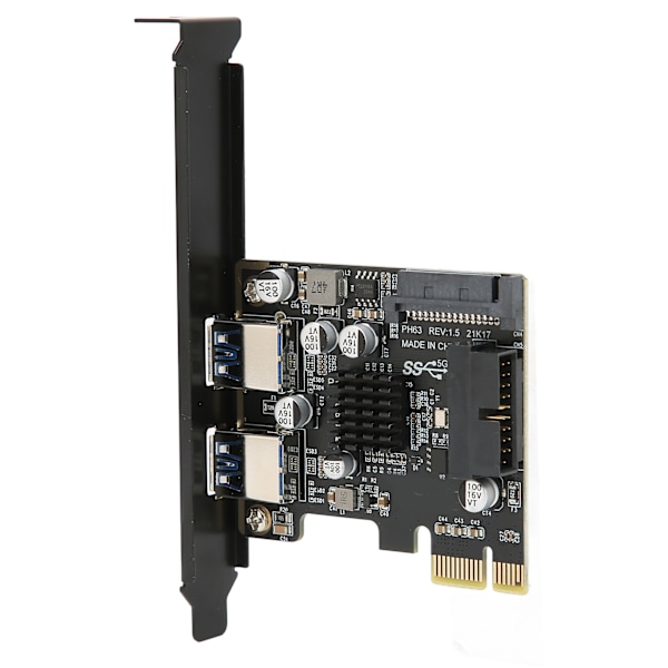 USB 3.0 Pcie-kortti PCIE - USB3.0 neljän portin laajennuskortti Windowsille/OS:lle/Linux-järjestelmille PH63