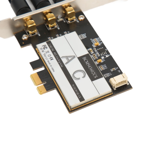 BCM943602CS PCIE WiFi-kort med 3 antenner 1750 Mbps 2.Ghz 5Ghz Wide Coverage Bluetooth 4.0 WiFi-kort för Win10 11 för OS X