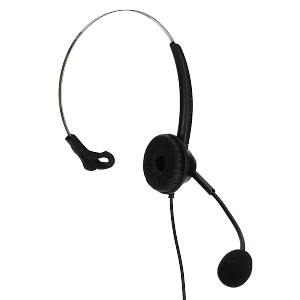 H360‑2.5VA Enkeltsidet Headset Sort Lydstyrkejustering Monaurale Høretelefoner til 2,5 mm Stik