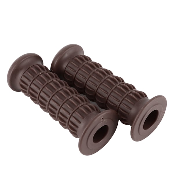 Motorsykkel Gummi Håndgrep Universelle Håndstanggrep Motorsykkelstyre 22‑25mm Mørkebrun