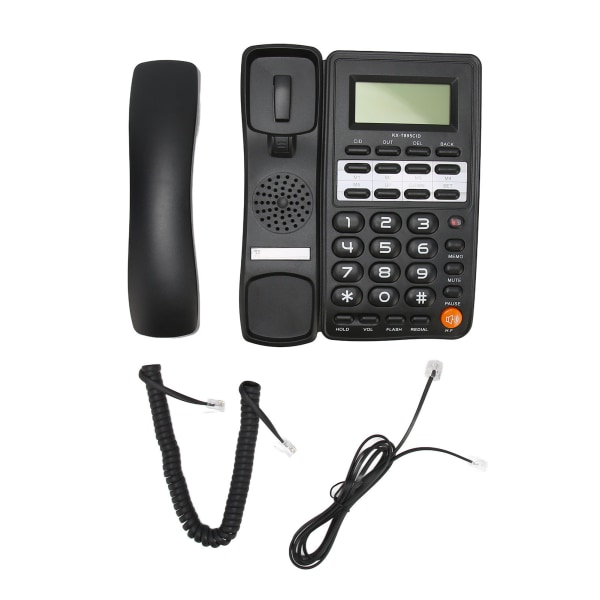 Langallinen puhelin lankapuhelin isopainike langallinen puhelin kotitalouksien toimistohotellin vanhuksille musta