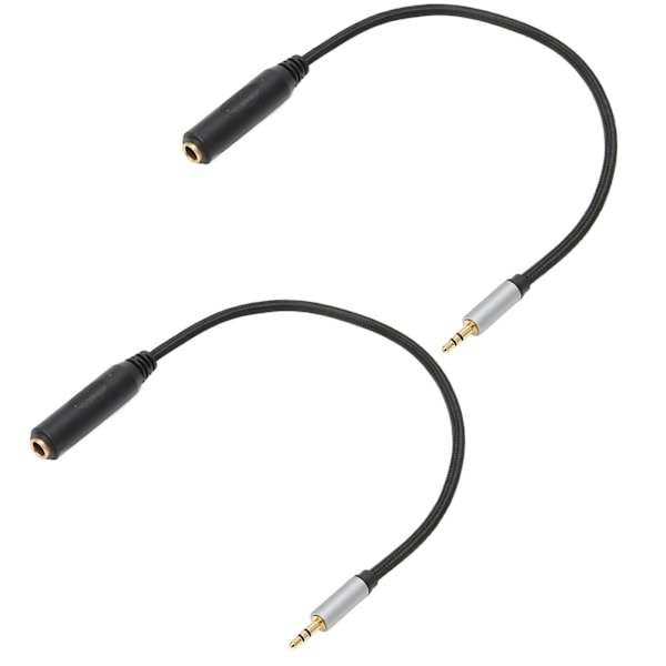 3,5 mm uros - 6,35 mm naarin kaapeli, häviötön 1/4 tuuman - 1/8 tuuman instrumenttikaapeli kuulokkeille, miksereille, kotiteatterille, 11,8 tuumaa