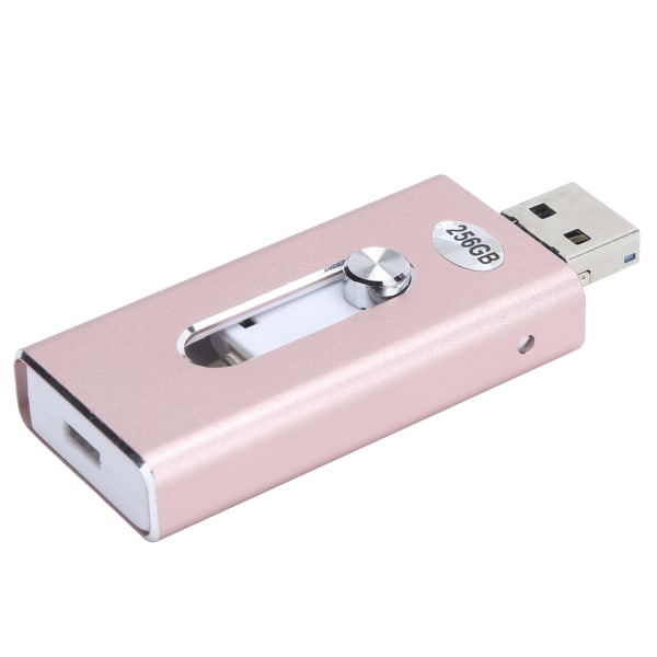 3 in 1 Micro U Disk 256 Gt OTG Flash Drive USB Memory Stick -muistitikulle Android/iOS/Windows