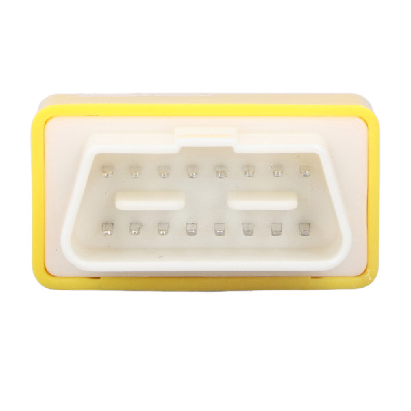 ECO OBD2 Plug Drive Chip ABS Bränsle Robust Ekonomi Tuning Box Universal för Bilar Efter 1996 Gul