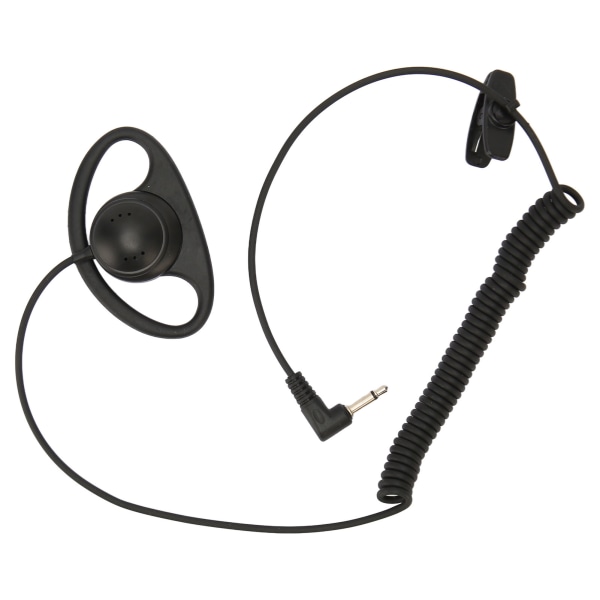 D Shape ensidig hörlur 3,5 mm D Shape Öronkrok Öronsnäcka med lindningsdesign för mobiltelefoner MP3 MP4