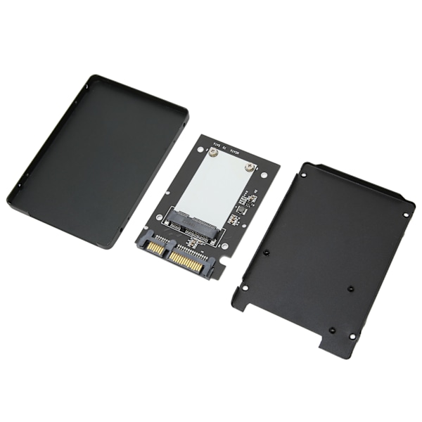 SSD-hölje MSATA till SATA III 2,5 tum Helaluminium Plug and Play SSD-adapterlåda Solid State Drive Adapterlåda