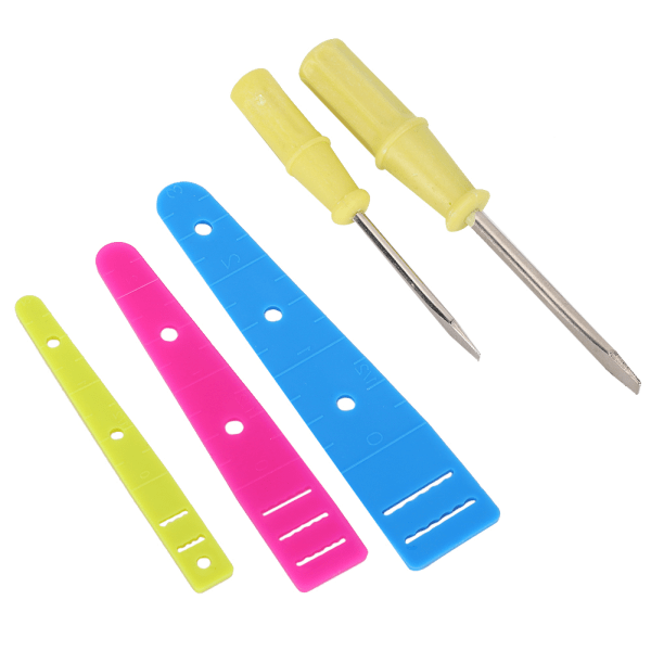 25 stk. åbningsskruetrækkersæt båndtråder Symaskinereparation Håndlavet værktøj Stål + plastik