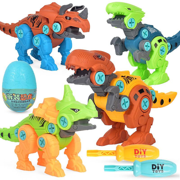 Ta fra hverandre Dinosaur Leker For Barn Gjør-det-selv Byggesett Pedagogiske gaver til gutter, jenter