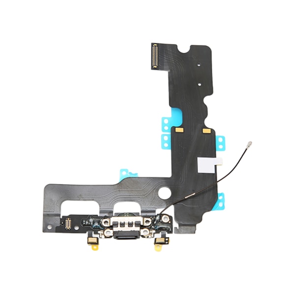 Opladningsportmodul USB Opladningsport Dock Connector Mikrofon Signal Antenne Flex Kabel Modul til iPhone 7 Plus Sort