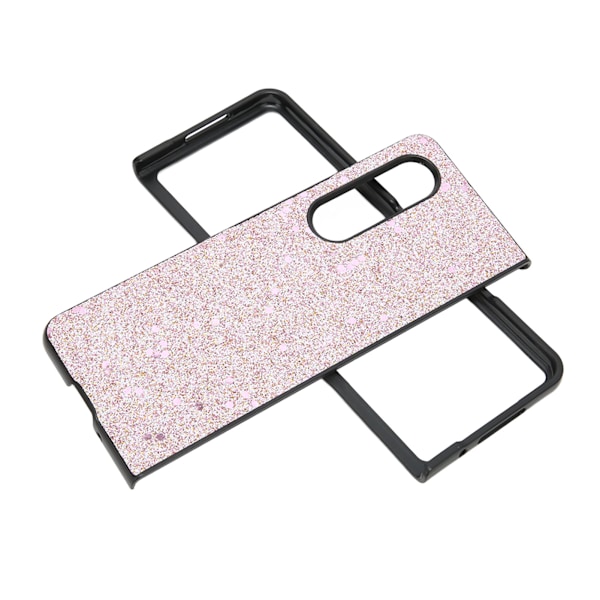 Skyddande mobilfodral Bling Telefonfodral Repskyddande Glitterfodral för Galaxy Z Fold 3 Blinkande Rosa
