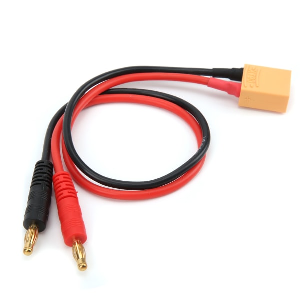 30cm XT90 Hannkontakt til 4mm Bananplugg 14AWG Adapterkabel for B6 LiPo Batterilader