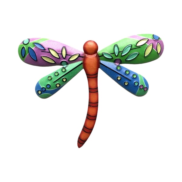 Metallisk Dragonfly Hageveggdekor