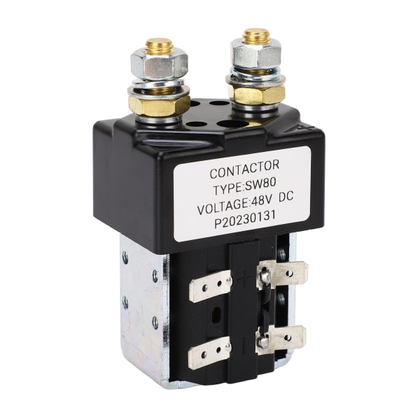 Kontaktorrela Metalllegering Högpresterande Startmotor Solenoid Relä Ersättning för E‑Z‑GO 100A 48V