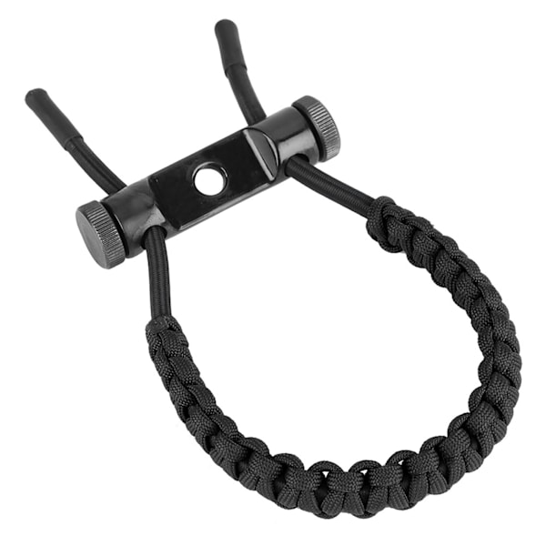 Bågskytteutrustning Justerbar sammansatt handledsrep Polyesterflätad remsnöre (svart)
