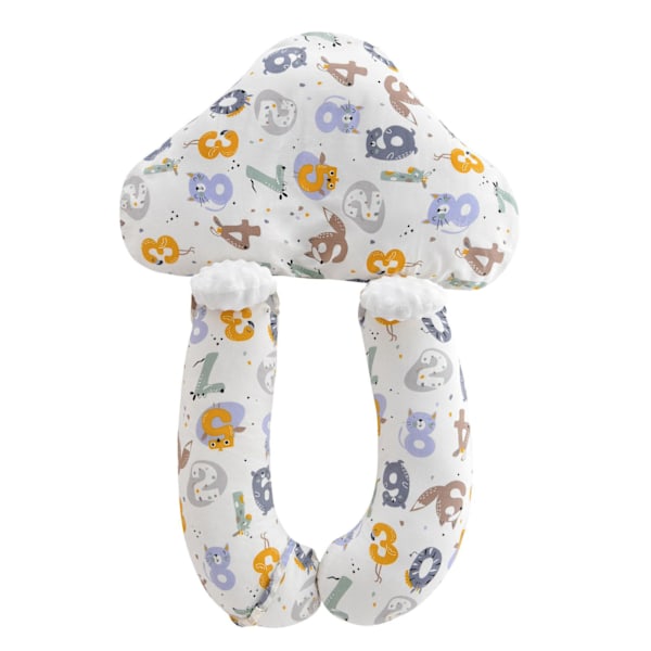 Baby Pillow for Head Shaping Soft Cotton Prevent Startle Multifunctional Baby Head Pillow for Sleeping Number Pillow and Arm