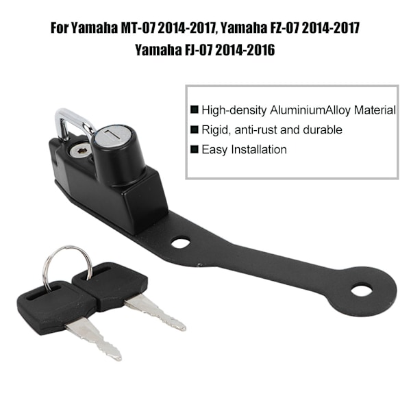 Motorcykel Hjälmlås Kit i Legering för Yamaha MT-07 FZ-07 2014-2017/FJ-07 2014-2016