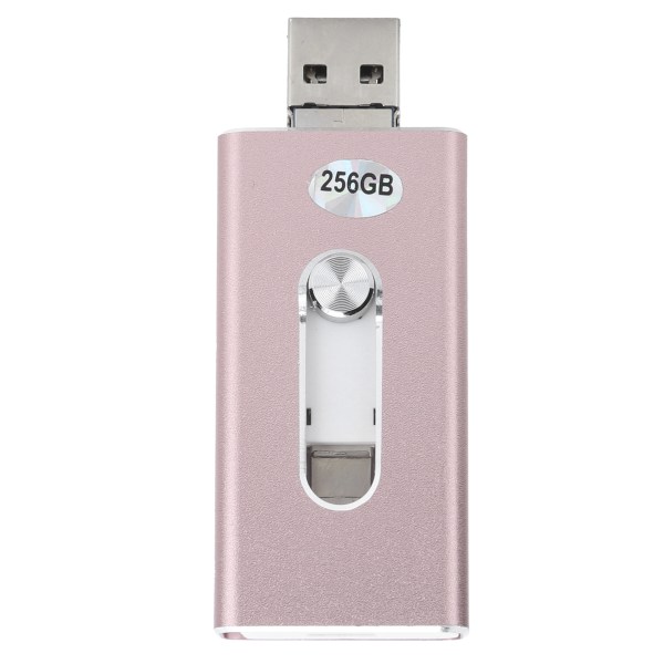 3 in 1 Micro U Disk 256 Gt OTG Flash Drive USB Memory Stick -muistitikulle Android/iOS/Windows