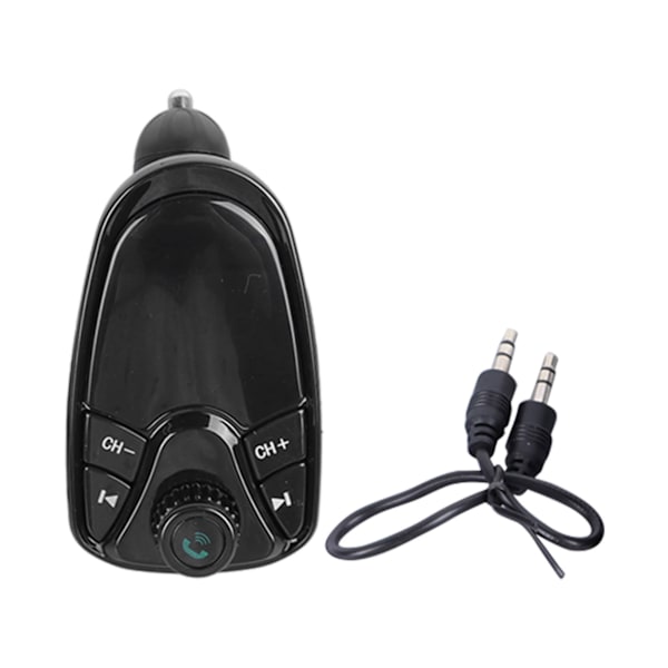 USB Biloplader Stor Skærm Dobbelt USB-Port Hurtig Opladning Håndfri Opkald FM-Transmitter Bluetooth MP3