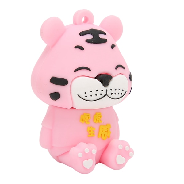 USB-minne Tiger Utseende Ultra Stabil Teknik Flexibel Lim U-disk för Dator Bärbar Dator CarTiger Föder Kraft 128GB