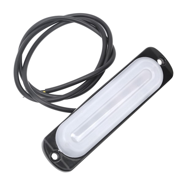 12V 6LED Sidomarkeringsljus Blinkande Varningssignal Lampa Vit Gul Belysning för Bil Lastbil