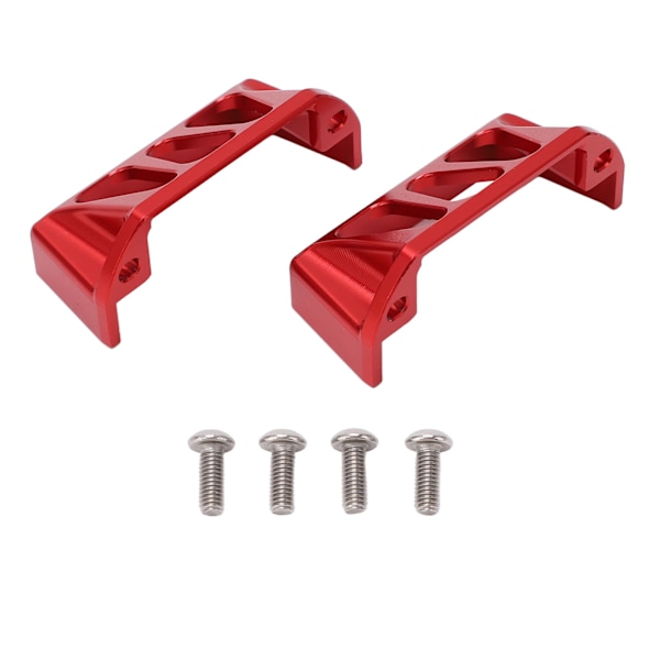 2 stk. Aluminiumlegeringsstyreservo Beskyttelsesdæksel RC Servo Beskyttelsesdæksel til Traxxas E Revo 1/10 RC Bil Rød