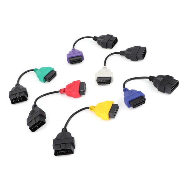Auto OBD2 Connector Diagnostic Adapter Kabel - 6 färger, DC 12V - Passar Chrysler