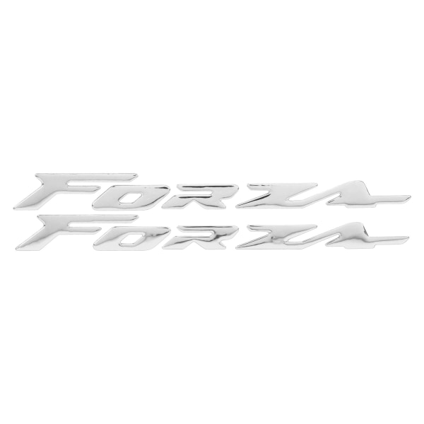 Ett par emblemdekaler 3-dimensionella motorcykeldekaler för Honda FORZA 300 125 250Silver