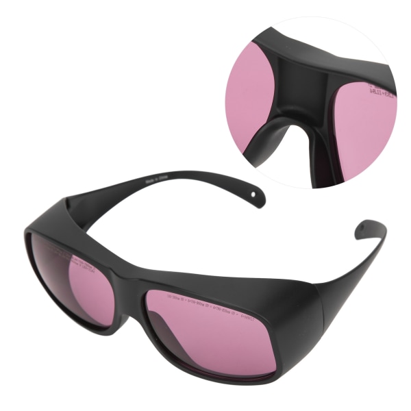 Laser sikkerhedsbriller 808NM 850 øjenbeskyttelse lys filter briller til skønhed hårfjerning enhed Sort