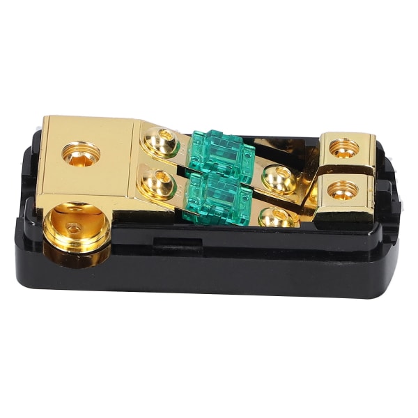 1 In 2 Ut 0/4 AWG till 4/8 AWG Ljud Ström Säkringshållare Box med Transparent Skydd för Bil Lastbil Båt Husbil
