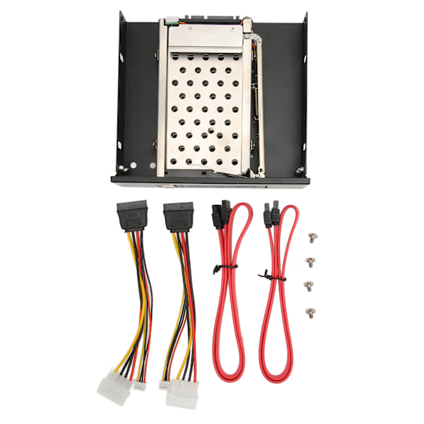 Dual Bay SATA II intern HDD-kabinet til 2,5-tommer harddiske, 7 mm til 9,5 mm tykkelse, mobil rackbur