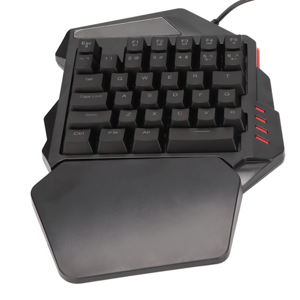 Enhånds Spilltastatur 35 Taster Ergonomisk Knapplayout RGB Lys Emitterende G1/G2 Taster Makroopptak Kablet Tastatur