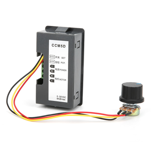 DC-motorvarvtalsregulator PWM digital variabel hastighetskontroll guvernörbrytare med ratt DC6V DC30V