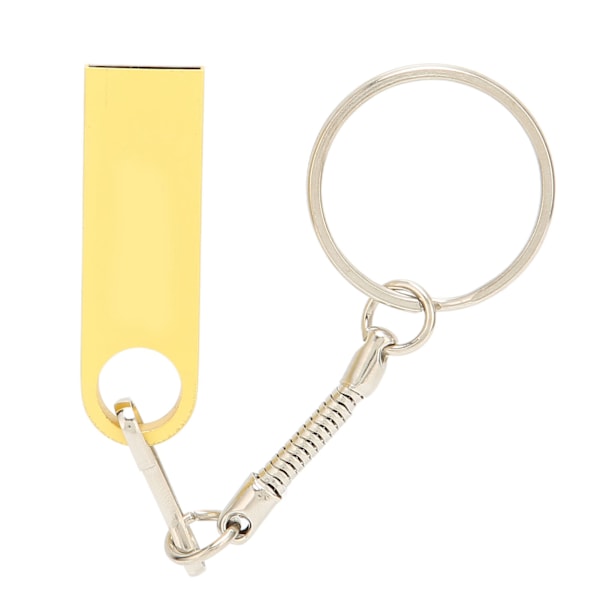 USB Flash Disk Usb2.0 TypeC Mobiltelefon Computer Dobbelt Brug U Disk Højhastigheds Flashdrev med nøglering (16GB Guld)
