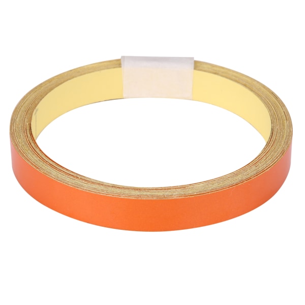 1 cm * 5m reflekterende advarselstape Sticker Strip Decal til bilmotorcykelkøretøjskarosseri (orange)